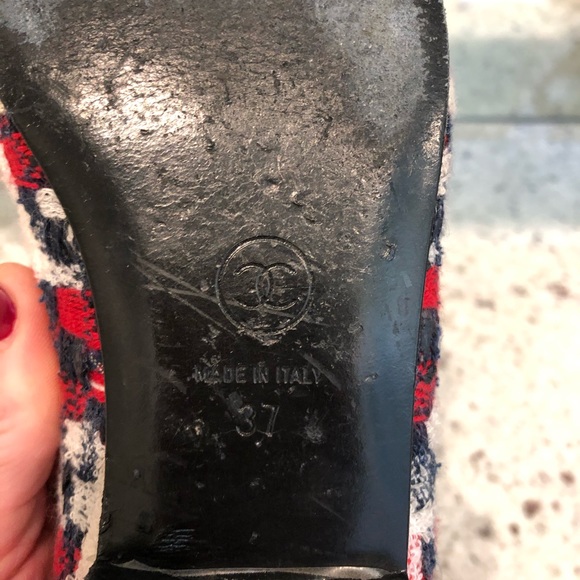 Chanel classic two tone ballet flats size 37 - Picture 6 of 7